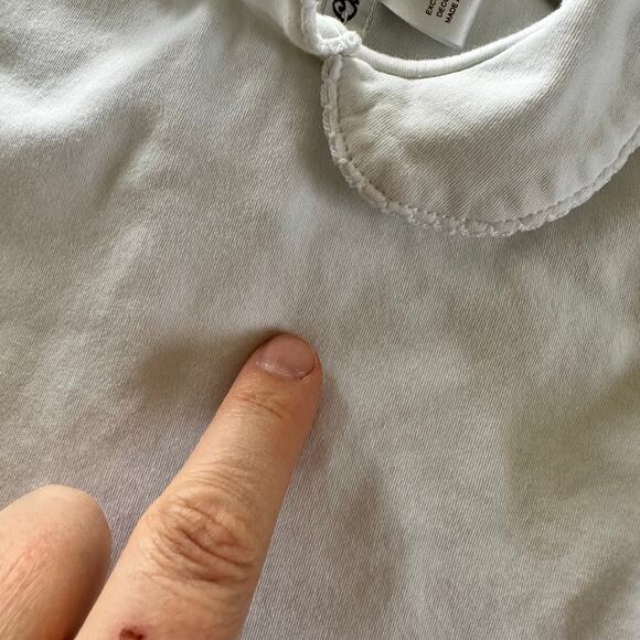 Classy Couture White Long Sleeve Top - 24 Months - Picture 3 of 4